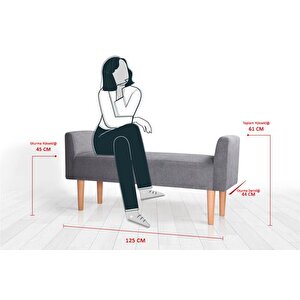 Vierre Bench Puf, Gri̇