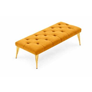 İdeal Puf, Hardal, Gold Metal Ayak