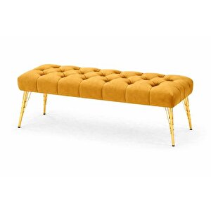 İdeal Puf, Hardal, Gold Metal Ayak