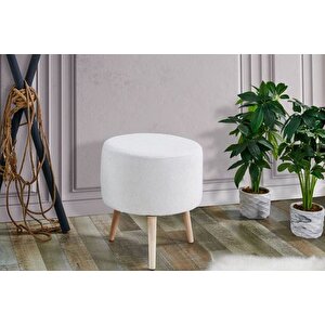 Tubi̇home Buklet Puf, Krem