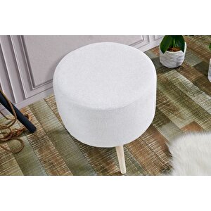 Tubi̇home Buklet Puf, Krem