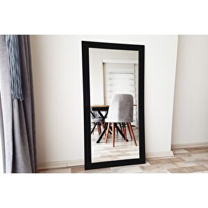 Dfn Wood Duvar Aynasi, Si̇yah, 150x60