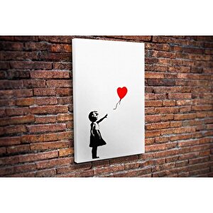 Tablo360 Banksy Kirmizi Balon Kanvas Tablo 120x80