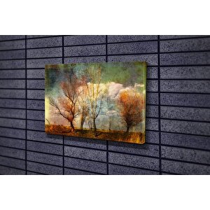 Tablo360 Yağliboya Görünümlü Ağaçlar Kanvas Tablo 50x75