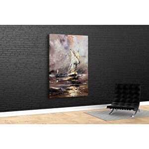 Tablo360 Yağliboya Görünümlü Gemi̇ Kanvas Tablo 120x80