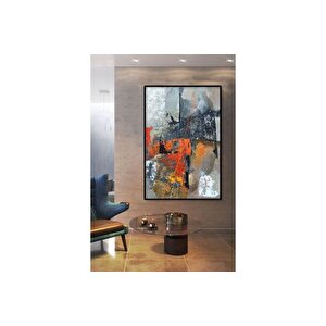 Soyut Çerçeveli̇ Yağli Boya Dokulu Tablo, Yd2115, 60x90