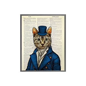 Sevi̇mli̇ Kedi̇ Köpek Tablo Seti̇, 35x50, 4
