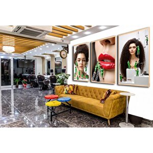 Ahşap Çerçeveli̇ Beauty Tablo Seti̇ 1, 50x70