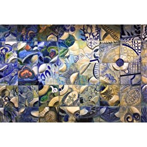 Soyut 4 Dev Boyut Canvas Tablo 100x150 Cm
