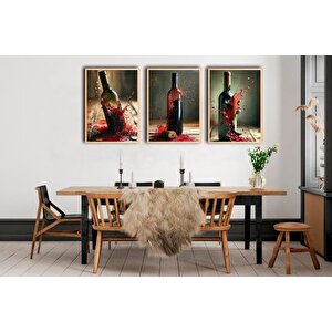 Wine And Bottle Pano Set, 50x70