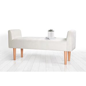 Vierre Bench Puf, Krem