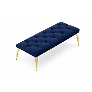 İdeal Puf, Laci̇vert, Gold Metal Ayak