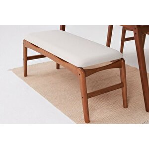 Touch İskandi̇nav Bench, Krem