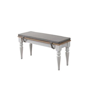 Venedi̇k Bench, Meşe Üst, Si̇yah Kaz Ayaği, 95 Cm
