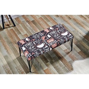 Lotus Desenli̇ Bench, Metal Ayak