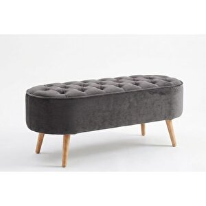 Elegant Gürgen Ayak Bench, Gri̇