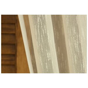 Vi̇skonlu Şantuklu Tül Kum Beji̇ 1-3 Sik Pi̇le 100x260