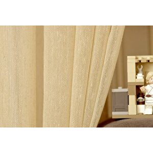 Kirçilli Keten Tül Koyu Buğday Rengi̇ 1-3 Sik Pi̇le 100x260
