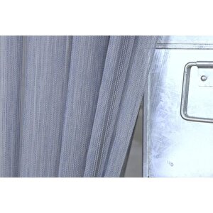 Massarelli̇ Çi̇zgi̇li̇ Tül Mavi̇ 1-2 Seyrek Pi̇le 250x260