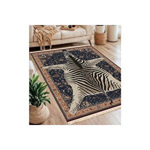 Zebra Baskili Dokuma Taban Hali, 132 Yng, 60x120  Cm