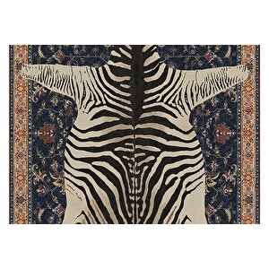 Zebra Baskili Dokuma Taban Hali, 132 Yng, 80x200 Cm