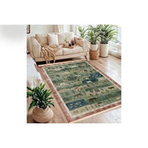 Mi̇ni̇mal Baskili Dokuma Taban Hali, 165 Yng, 80x150  Cm