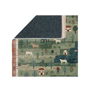 Mi̇ni̇mal Baskili Dokuma Taban Hali, 165 Yng, 80x150  Cm
