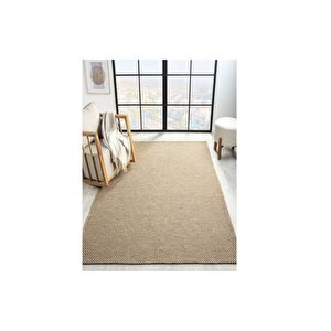 Cozy Wool Kaydirmaz Toz Vermez Hali, Kahve, 80x300, 710