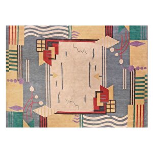 Karma Baskili Dokuma Taban Hali, 127 Yng, 60x120  Cm
