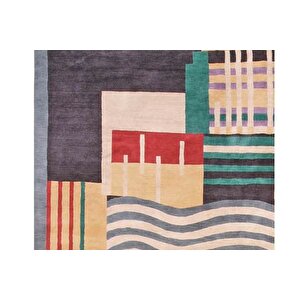 Karma Baskili Dokuma Taban Hali, 127 Yng, 60x120  Cm