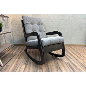 Kontes Sallanan Sandalye, Kül Gri̇, Wenge Si̇yah