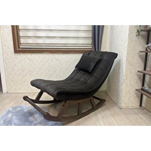 Mi̇ski̇n Sallanan Sandalye, Aci Kahve, Ahşap, Cevi̇z