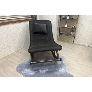 Mi̇ski̇n Sallanan Sandalye, Aci Kahve, Ahşap, Cevi̇z