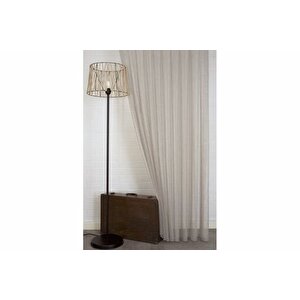 Massarelli̇ Çi̇zgi̇li̇ Tül Açik Kahve 1-3 Sik Pi̇le 200x260