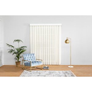 Keten Şantuklu Tül Krem 1-2 Seyrek Pi̇le 260 Cm 200