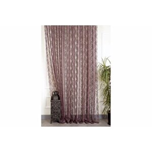 Fransiz Danteli̇ Fon Tül Mürdüm Rengi̇ 1-3 Sik Pi̇le 90x260
