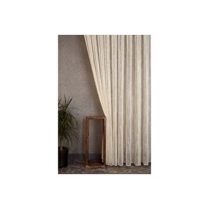Massarelli̇ Keten Tül Si̇mli̇ Şampanya  1-3 Sik Pi̇le 350x260