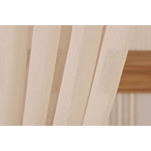 Massarelli̇ Pamuk Dokulu Tül Bej 1-2 Seyrek Pi̇le 350x260