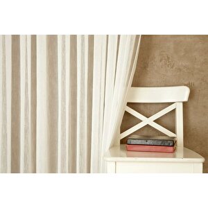Massarelli̇ Nopeli̇ Keten Tül Ekru  1-2 Seyrek Pi̇le 200x260