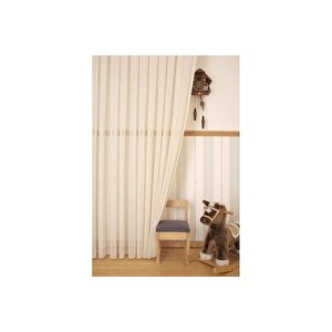 Massarelli̇ Keten Tül Buğday Rengi̇ 1-2 Seyrek Pi̇le 300x260