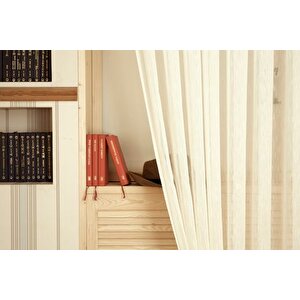 Vi̇skonlu Şantuklu Tül Ekru 1-3 Sik Pi̇le 350x260