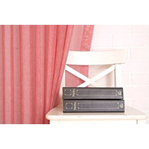 Massarelli̇ Keten Tül Nar Rengi̇ 1-2 Seyrek Pi̇le 300x260