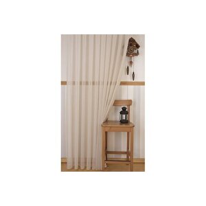 Massarelli̇ Pamuk Dokulu Tül Bej 1-2 Seyrek Pi̇le 250x260