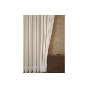 İnce Çi̇zgi̇li̇ Şantuklu Tül Krem 1-2,5 Orta Sik Pi̇le 400x260