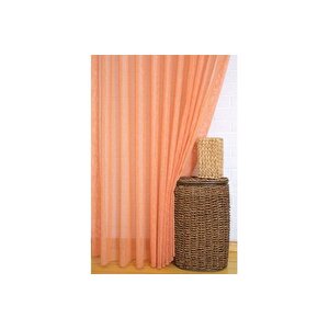 Keten Tül Portakal Rengi̇ 1-2 Seyrek Pi̇le 400x260