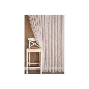 Massarelli̇ Keten Tül Si̇mli̇ Ekru 1-2 Seyrek Pi̇le 300x260