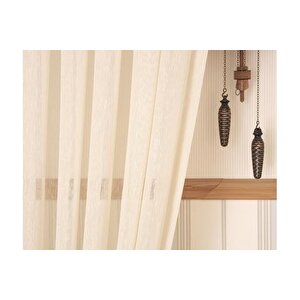 Massarelli̇ Keten Tül Buğday Rengi̇ 1-2 Seyrek Pi̇le 350x260