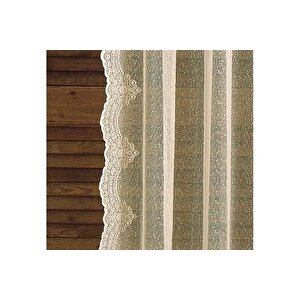 Fon Örme Tül Dantelli̇ Bej Rengi̇ 1-2 Seyrek Pi̇le 130x260