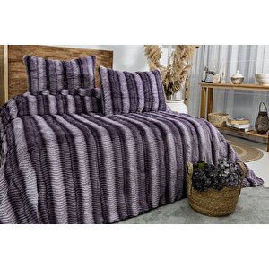 Jenny Çi̇ft Ki̇şi̇li̇k Comforter Yatak Örtüsü Seti̇, Mürdüm