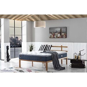 Bedcraft Pascha Blue Fermuarli Ultra Full Çi̇ft Ki̇şi̇li̇k Yatak, 160x200
